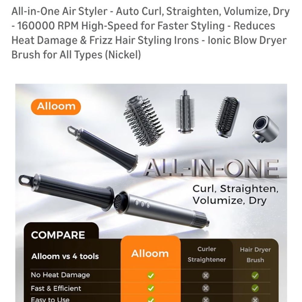 Multifunctional Black and Gray Hair Dryer - Picture 15 of 15